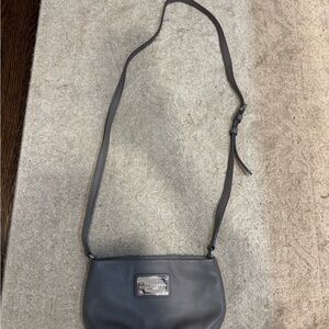 Marc Jacobs Charcoal Leather Crossbody Bag